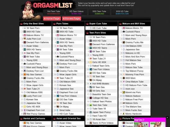 OrgasmList