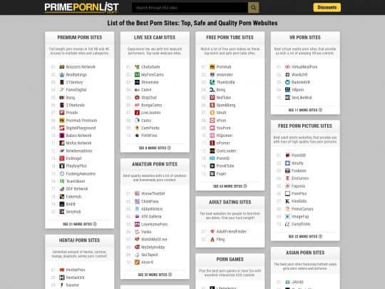 PrimePornList Â» PrimePornList.com Â» Porn List Sites In Reach Porn